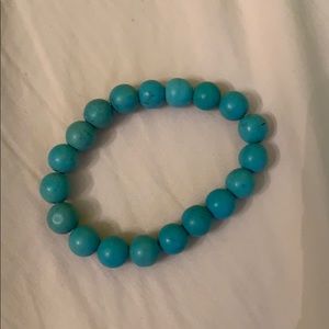 Blue turquoise bead bracelet